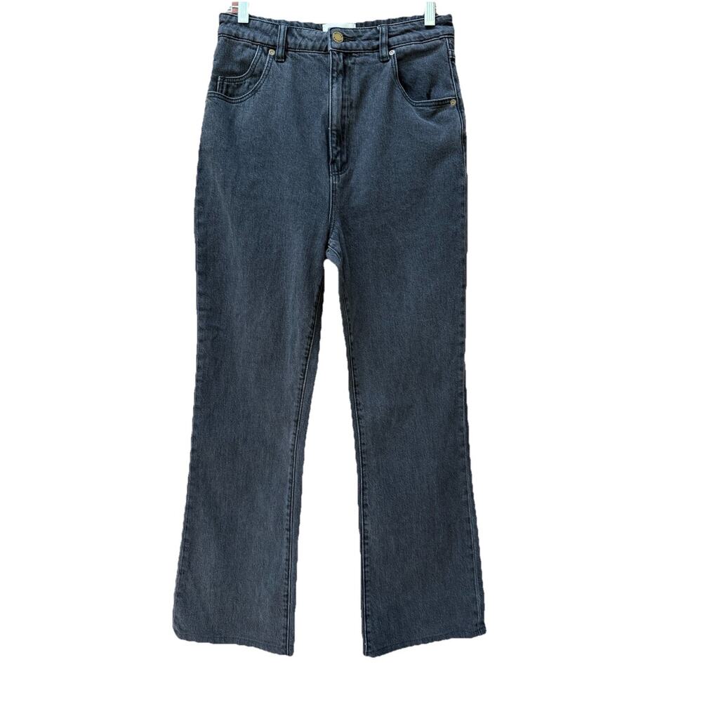 Rollas Original High Rise Dusters Bootcut Jeans Size 29 x 27 Faded Black Gray